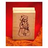 Girl Bear Pilgrim Art Rubber Stamp