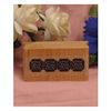Solid Flowers Border Art Rubber Stamp
