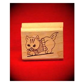 Kitten Art Rubber Stamp