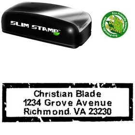 Slim Inked Creative Address Stamper