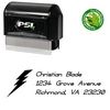 PSI Pre-Ink Thunder Compliant Customized Address Stamp