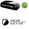Compact Ying Yang Gilligans Island Personal Address Stamp
