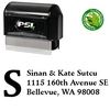PSI Pre-Ink Initial Fill Schneidler Personal Address Stamp
