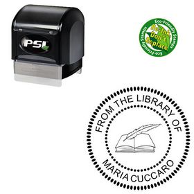 PSI Arial Round Rubber Stamp