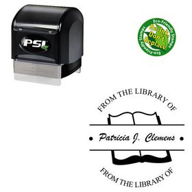 PSI Pre-Ink Brush Script Customized Monogramed Stamps