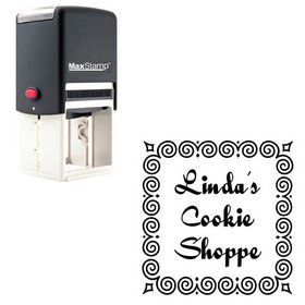 Self-Inking Quigley Wigley Personalized Round Rubber Stamp
