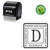 PSI Pre Inked Imprint Shadow Customized Rubber Initial Stamp