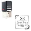 Self Inking Mincho Personalized Monogramed Stamp