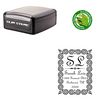 Portable French Script Customized Monogramed Stamp