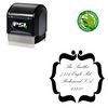 Pre Ink Palace Script Personalized Address Monogram Stamp