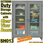 Extreme Duty Clear View Door Storage Cabinets / SH013