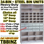 18 Drawer Industrial Parts Bin Cabinet / TBBINZ2