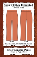 showmanship pant, western pant, show pant, child pant, sewing pattern, sew your own show clothes, Show Clothes Unlimited, Pegg Johnson, Show Clothes Unlimited patterns, Show Clothes Unlimited Equestrian Wear Patterns