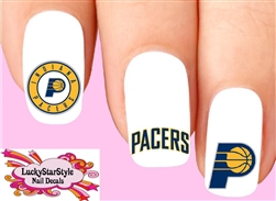Indiana Pacers  Basketball Assorted Set of 20 Waterslide Nail Decals