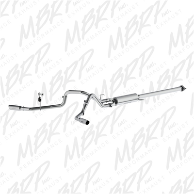 MBRP 2015 Ford F150 2.7L/3.5L Ecoboost 2 1/2" Cat Back, Dual Side Exit, Aluminized  -- S5254AL