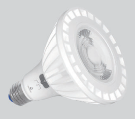 Green Creative, PAR 38 Bulb, Multi-Watt, 3500K, E26 Base, High Output, 40Â° Beam Angle, White Finish- View Product
