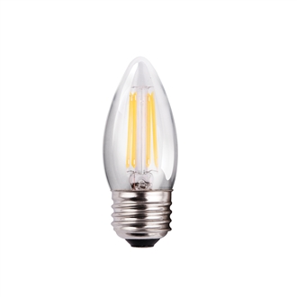 Halco Decorative B11 Filament Bulb, 2.5 Watt, E26 Base, Clear Lens, 2700K, Dimmable-View Product