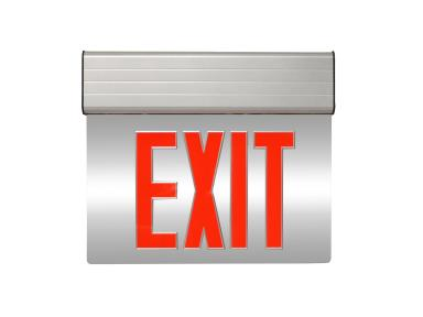 Maxlite, Edge-Lit Exit Sign, 3 Watt, Double Sided, Red Letters, Silver Housing, Thin Design, EXE-RS2S- View Product