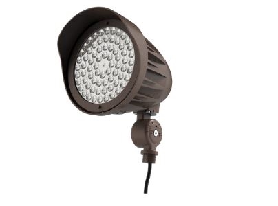 Keystone Technologies, LED Bullet Flood Light with Photocell | Multi-Watt (15W,20W,25W), Multi-CCT, Knuckle Mount, 120-277V | KT-FLED25PS-C1E-UNV-8CSB-VDIM