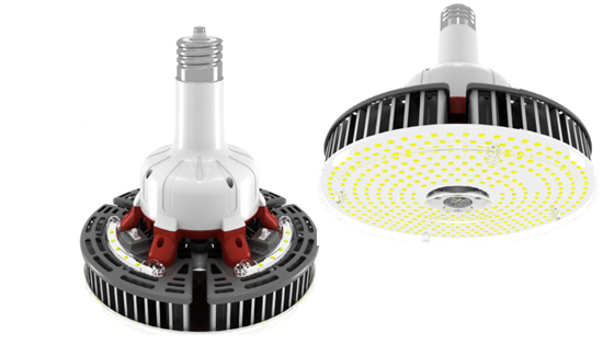 Keystone Technologies, HID Retrofit LED High Bay Lamp | Multi-Watt (80W,95W,115W), Multi-CCT, EX39 Base | KT-LED115PSHID-V-EX39-8CSB-D