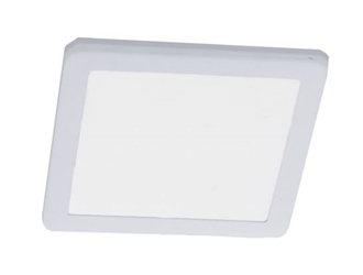 WestGate 12V Square LED Puck Light | 4", 3.5W, 4000K, White Finish | PL12S-40K-WH
