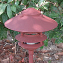 Focus Industries AL-03-4T-10-WIR 12V 18W 10" Four Tier Pagoda Hat Area Light, Weathered Iron Finish