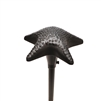 Focus Industries  12V 3W Omni LED Cast Aluminum Starfish Hat Area Light, Black Texture Finish