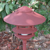 Focus Industries Al-03-4T-10-WIR-120V 120V 10" Four Tier Pagoda Hat Area Light, Weathered Iron Finish