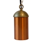Focus Industries SL-14-ALR18-CAM 12V 50W ALR18 Hanging Cylinder Light with Chain and J-Box, Camel Tone Finish