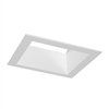 Juno Aculux Recessed Lighting 5000SQW-SF (4SQAC20 W SF) 4 inch LED Square 20 Degree Angle-Cut Reflector, Self Flanged, White Reflector