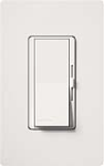 Lutron DV-603PGH-WH Diva 600W Incandescent / Halogen Single Pole / 3-Way Eco-Dimmer in White