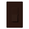 Lutron DVW-600PH-BR Diva 600W Incandescent / Halogen Single Pole Dimmer with Wallplate in Brown