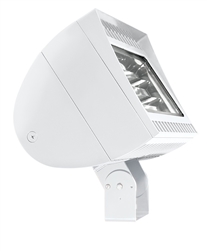 RAB FXLED200TNB46W/D10 200W Trunnion Mount LED Floodlight, 4000K (Neutral), No Photocell, 22292 Lumens, 82 CRI, 120-277V, 4H x 6V Beam Distribution, Dimmable Operation, DLC Listed, White Finish