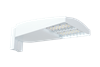RAB LOT2T65W/480/D10/UPA/5PR 65W LED LOTBLASTER Area Light, No Photocell, 5000K (Cool), 7480 Lumens, 72 CRI, 480V, Type II Distribution, Dimmable, Universal Pole Adaptor w/ 5-Pin Receptacle, White Finish