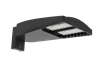 RAB LOT3T65Y/D10/UPA/WS4 65W LED LOTBLASTER Area Light, Multi-Level Motion Sensor, 3000K (Warm), 6719 Lumens, 120-277V, Type III Distribution, Dimmable, Universal Pole Adaptor, Bronze Finish