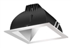 RAB NDLED4S-50YY-S-S 4" New Construction Square Trim Module, 2700K, 90 CRI, 50 Degree Beam Spread, Specular Silver Cone Silver Trim