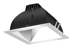 RAB NDLED6S-WYN-S-S 6" New Construction Square Trim Module, 3500K, 90 CRI, Wall Washer, Specular Silver Cone Silver Trim