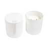Fresh Linen 2 Wick Candle In White Glass W/Lid 10oz. Ctn. 6