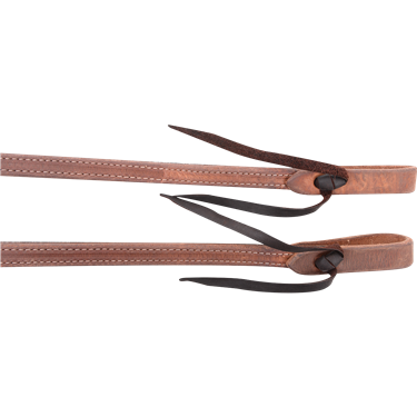 Martin Saddlery Split Reins 5/8-inch Thick Tied Ends with Double Stitched Heavy Harness