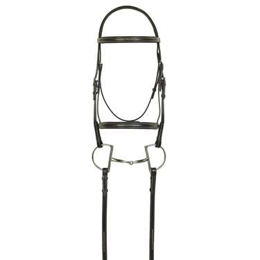 Aramas; Fancy Square Raised Padded Bridle with Fancy Lace Reins