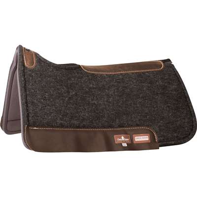 Classic Equine Shock Guard Felt Top Saddle Pad, 1-inch Thick, â€‹Size 31"x32"