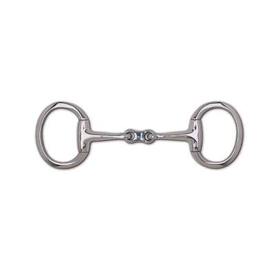 16mm Stainless Steel French Link Snaffle Eggbutt - 3 1/2" Rings, 	 Size: 4 3/4'', 5 1/2", 5"
