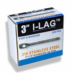 Stainless Steel Acoustical Eye Lag Screw Box Of 100