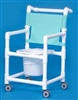 Shower Commode Chair on Casters - 300-lb Weight Capacity