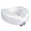 Raised Toilet Seat with Lock for Elongated Toilets