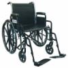 Wheelchair Econ Rem Desk Arms W SDF Dual Axle
