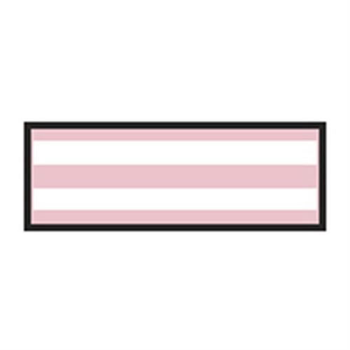 Identification Sheet Tape - Pink white stripe  1 4