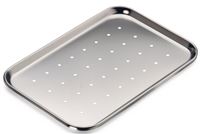 High-Sided Perforated Instrument Tray - 16 1/2" x 10" x 2 1/2"