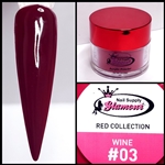 Glamour RED Acrylic collection WINE 1 oz #03