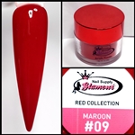 Glamour RED Acrylic collection MAROON 1 oz #09